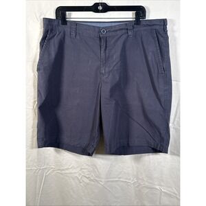 Columbia Men's Casual‎ Chino Shorts Charcoal Gray Flat Front Pockets Size 38/ 10